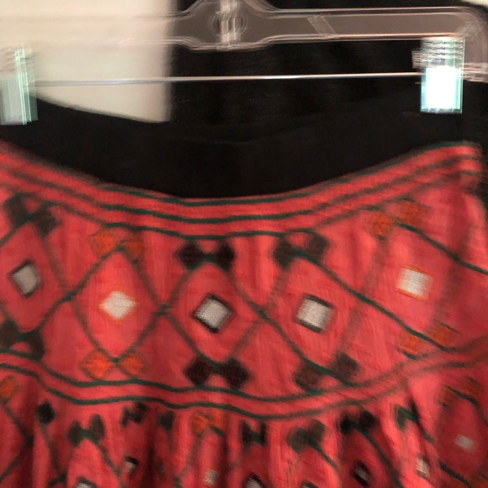Free People Red Boho Maxi Skirt XS - Picture 5 of 6